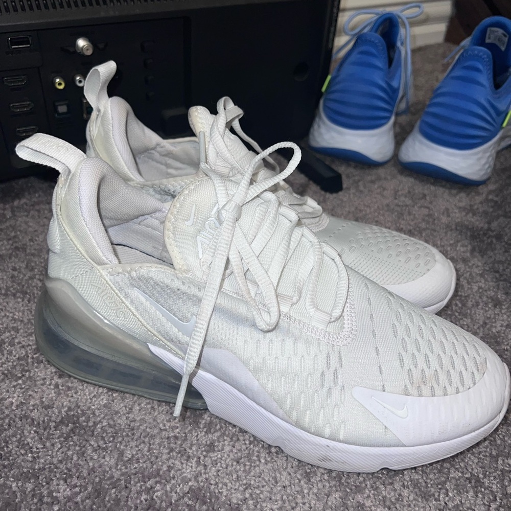 Nike Air Max 270 White Athletic Sneakers